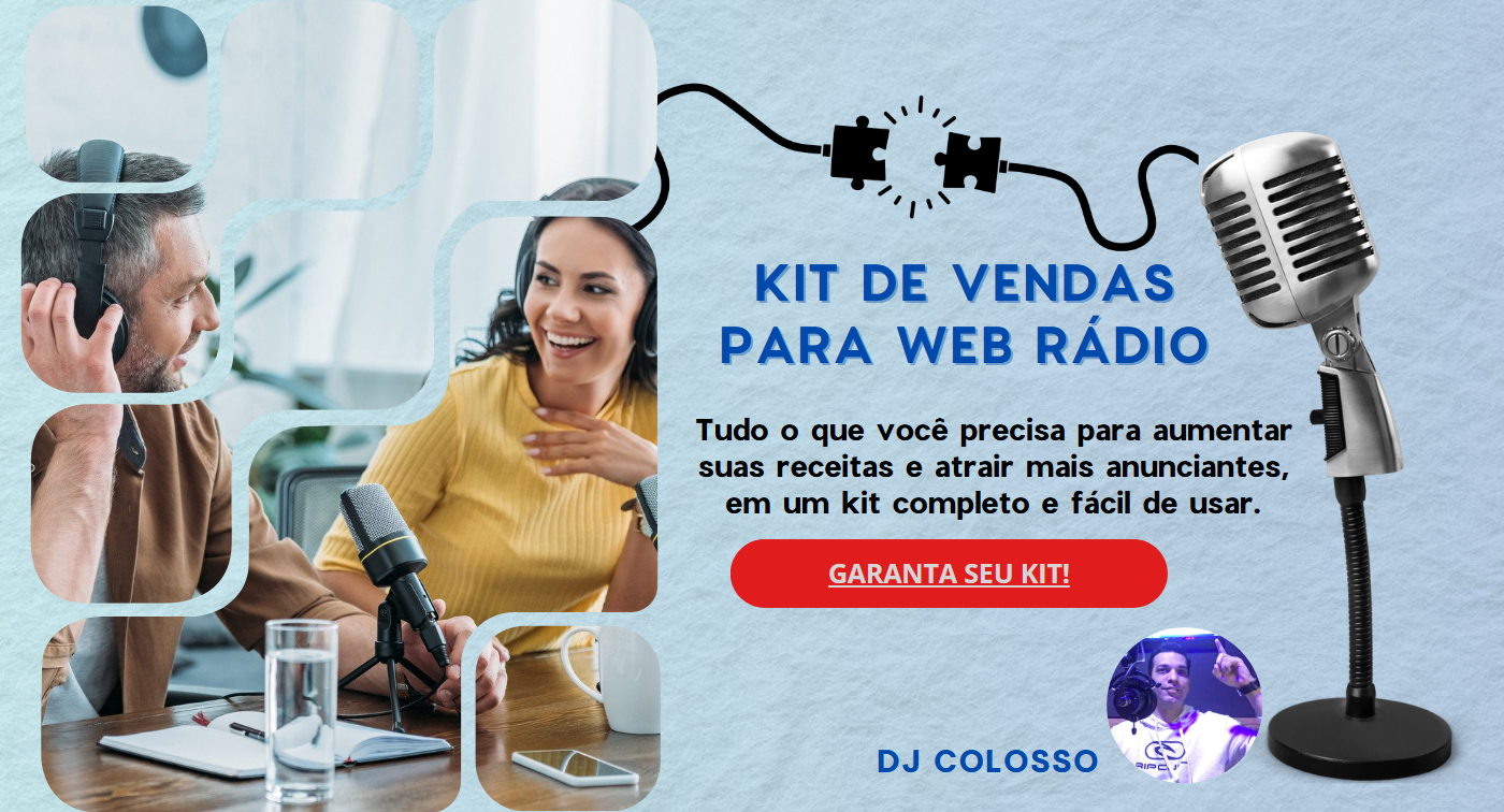 Kit de Vendas para Web Rádio