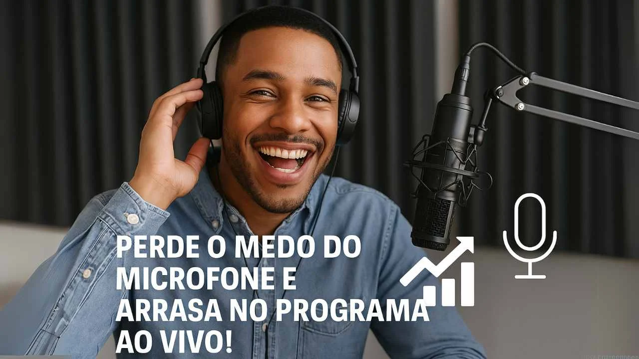 🎙️ Aprenda a fazer um programa ao vivo do zero (sem medo do microfone!)