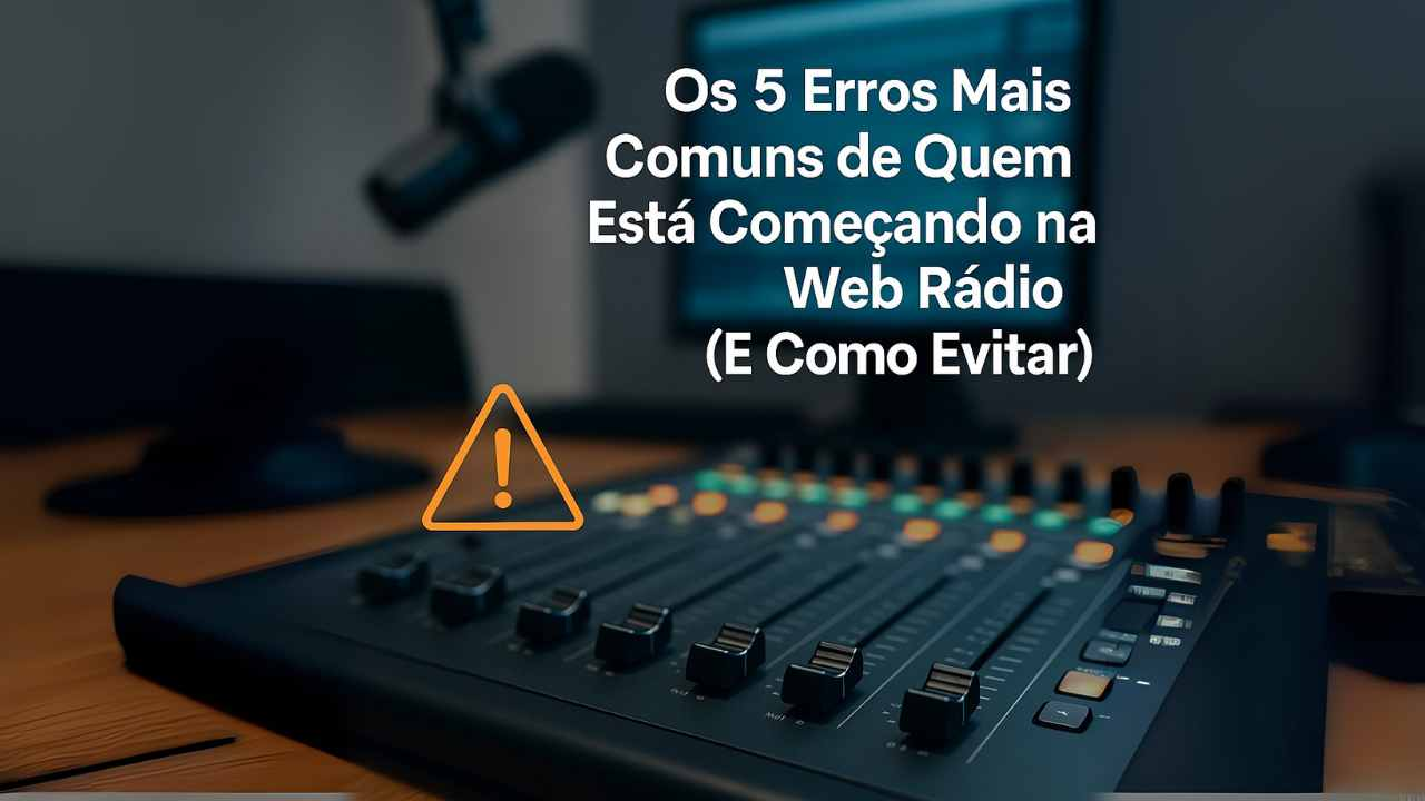 🚫 5 erros que derrubam a audiência de uma Web Rádio (e como corrigir hoje)