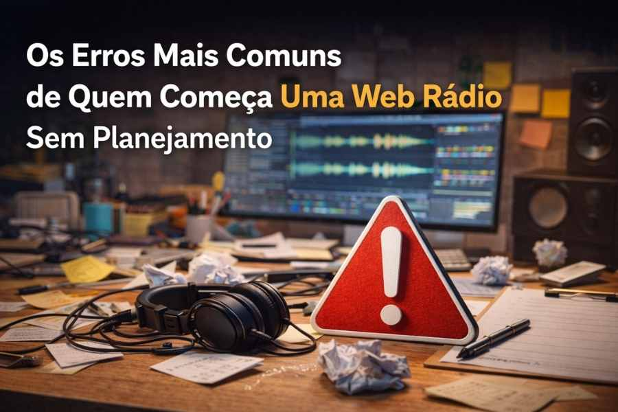 Os Erros Mais Comuns de Quem Começa Uma Web Rádio Sem Planejamento